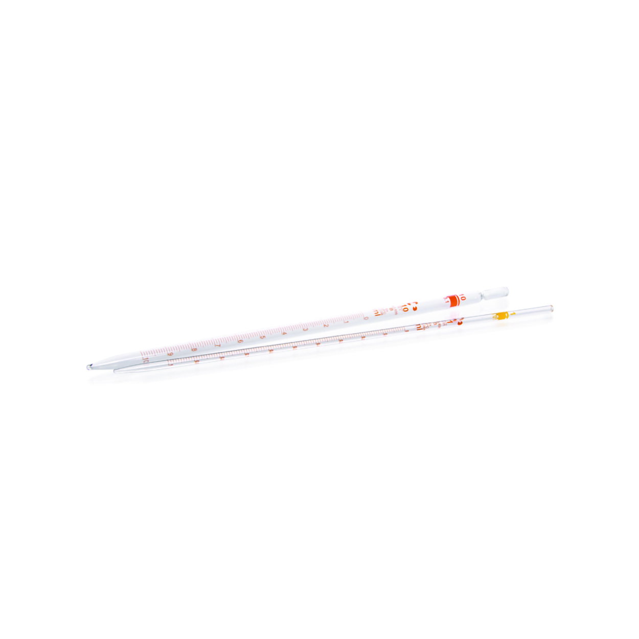 Pipette graduate, vetro sodico-calcico, classe B, graduazione marrone, tipo 1