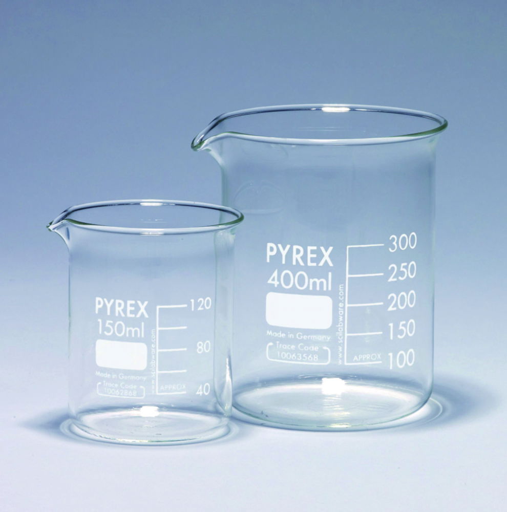 Склянки, Pyrex®, низькі, +, мл, низькі, Pyrex®, 800 мл