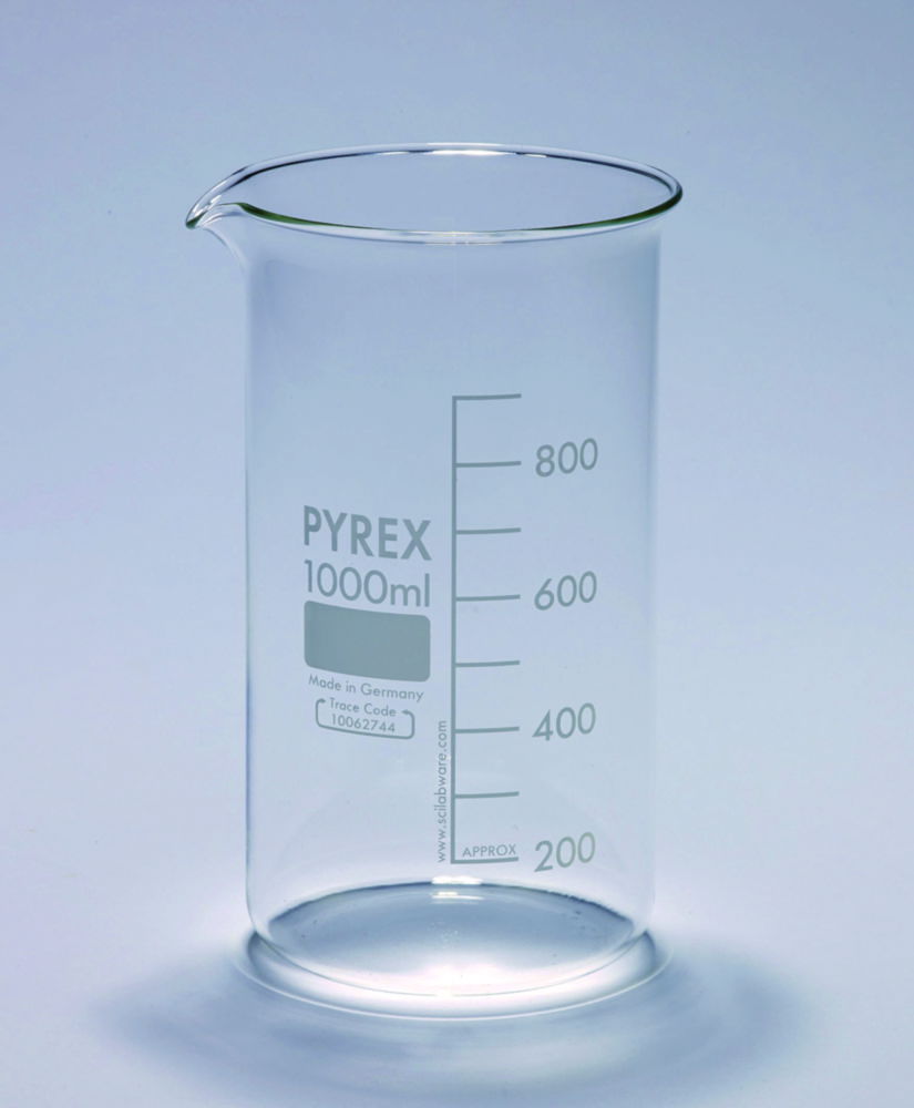 Склянки, низька форма, для експлуатації у важких умовах, Pyrex®, +, 600 мл, 124 мм, Pyrex®