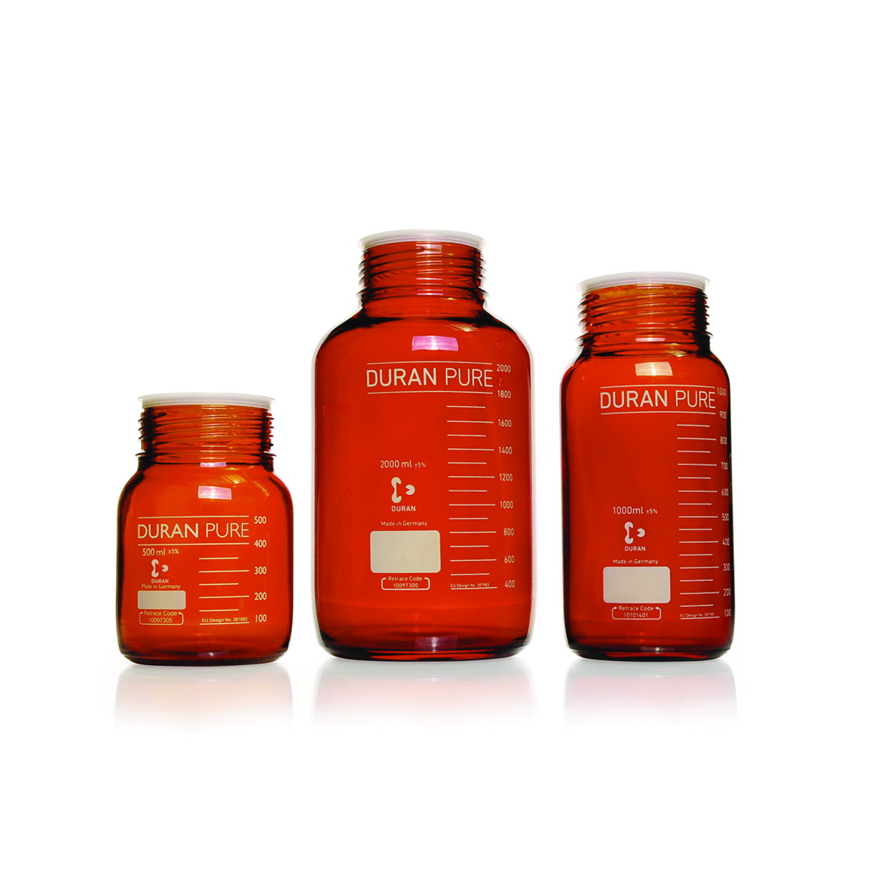 Laboratory bottles, Duran® PURE, amber
