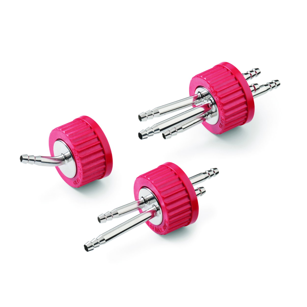 Connection cap systems, PBT, with stainless steel insert