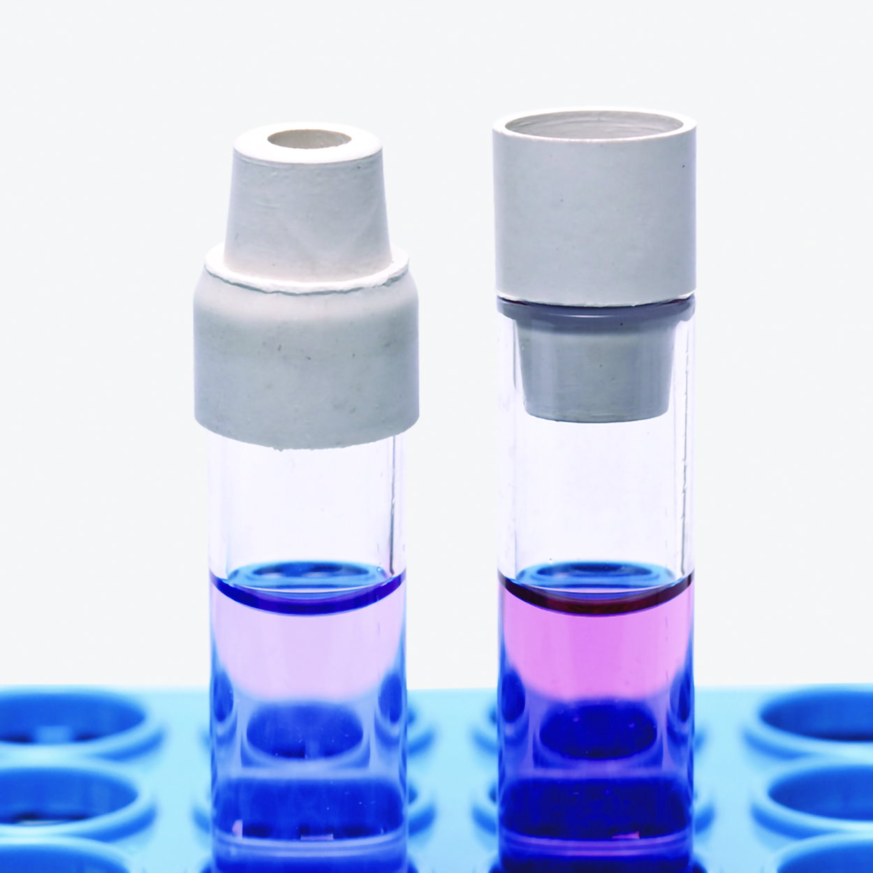 Stoppers, silicone, turn-over flange
