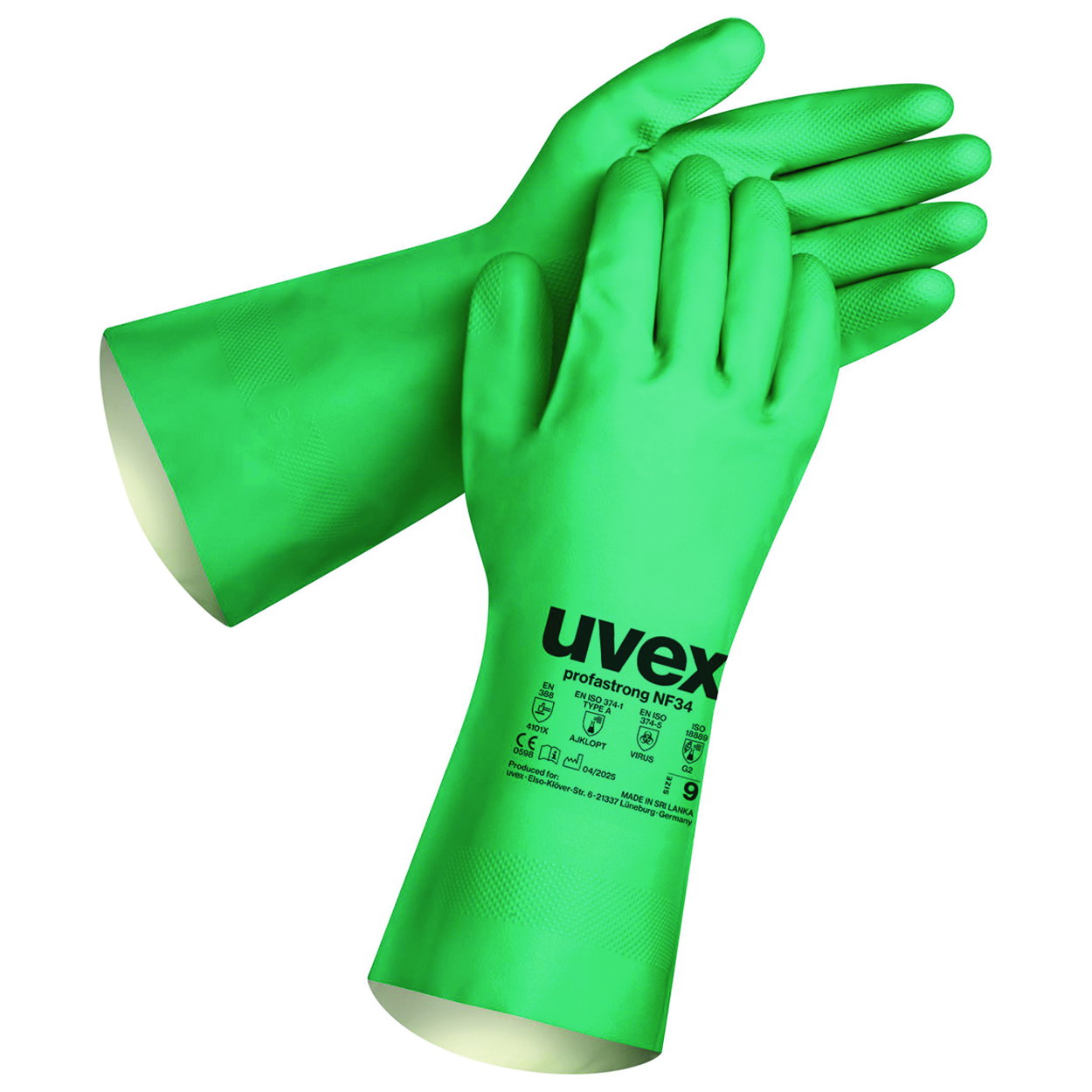 Chemikalienschutzhandschuh uvex profastrong NF34, Nitril