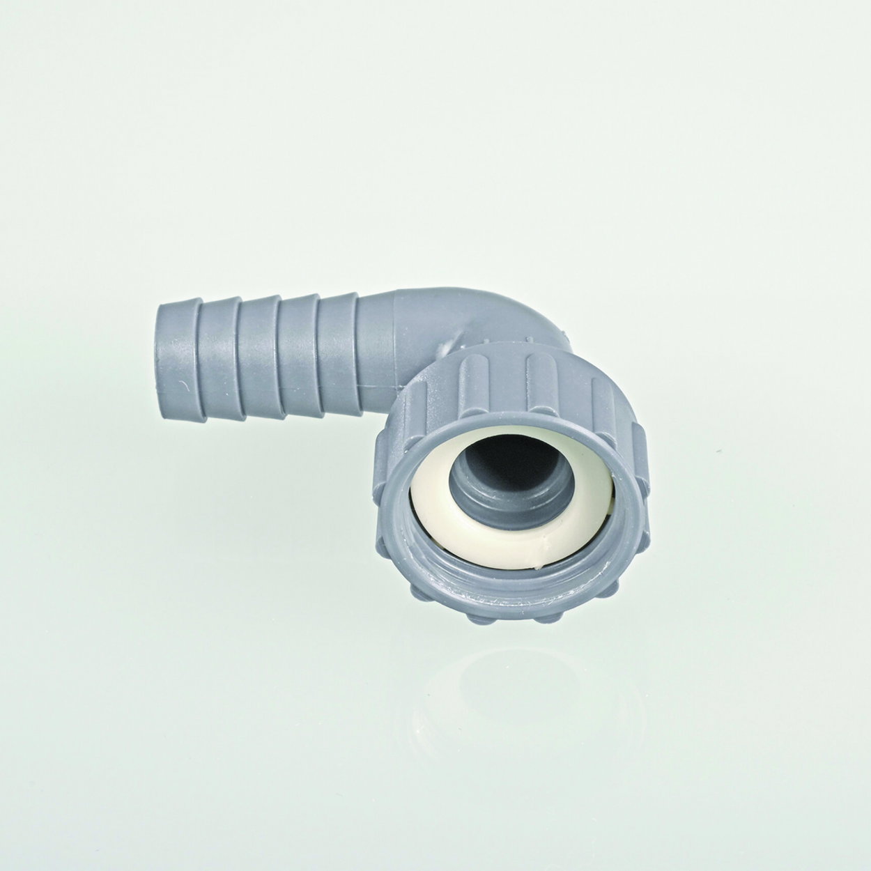 Tube bend 90°, PP, with cap nut
